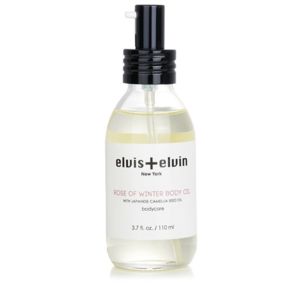 Elvis + Elvin NY Rose of Winter Body Oil with Japanese Camellia Oil 3.7 oz NIB - Picture 3 of 9